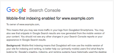 Google's mobile-first indexing